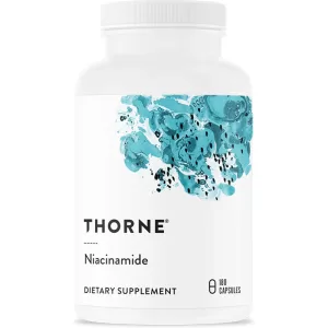 THORNE Niacinamide - 500mg Niacin - Non-Flushing Form of Vitamin B3 - Support Joint Health, Skin Health & Restful Sleep - Gluten-Free - 180 Capsules